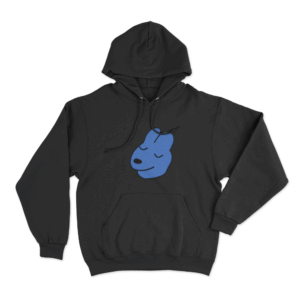 Dog Head Unisex Hoodie Black