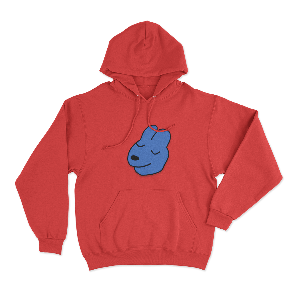 Dog Head Unisex Hoodie Red Dog Head Unisex Hoodie Red