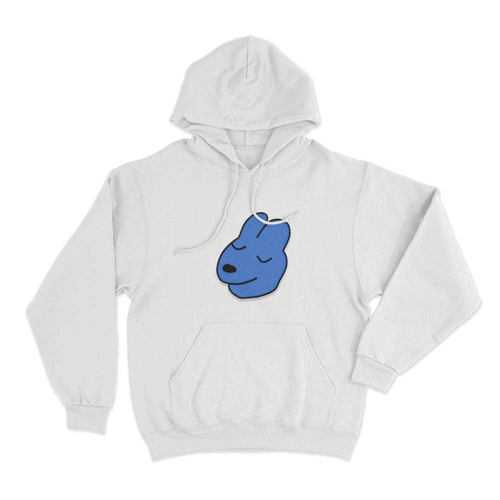 Dog Head Unisex Hoodie White Dog Head Unisex Hoodie White