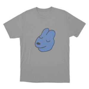 Dog Head Unisex T Shirt Grey