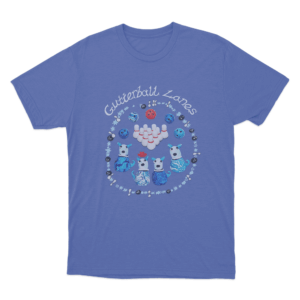 Gutterball Lanes Bowling Unisex T Shirt Blue