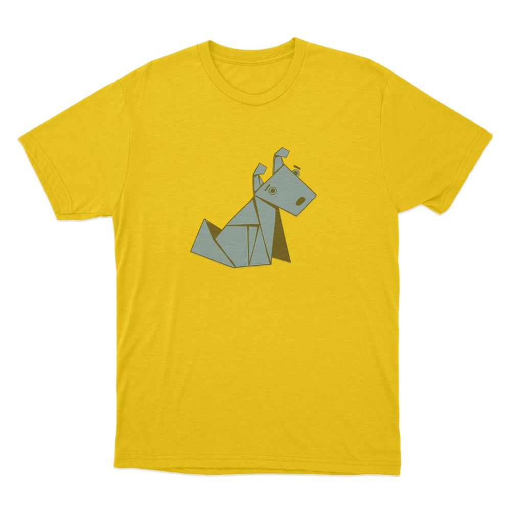 Jasper Origami Unisex T Shirt Yellow Jasper Origami Unisex T Shirt Yellow