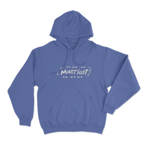 Marriott Bones And Paws Unisex Hoodie Blue