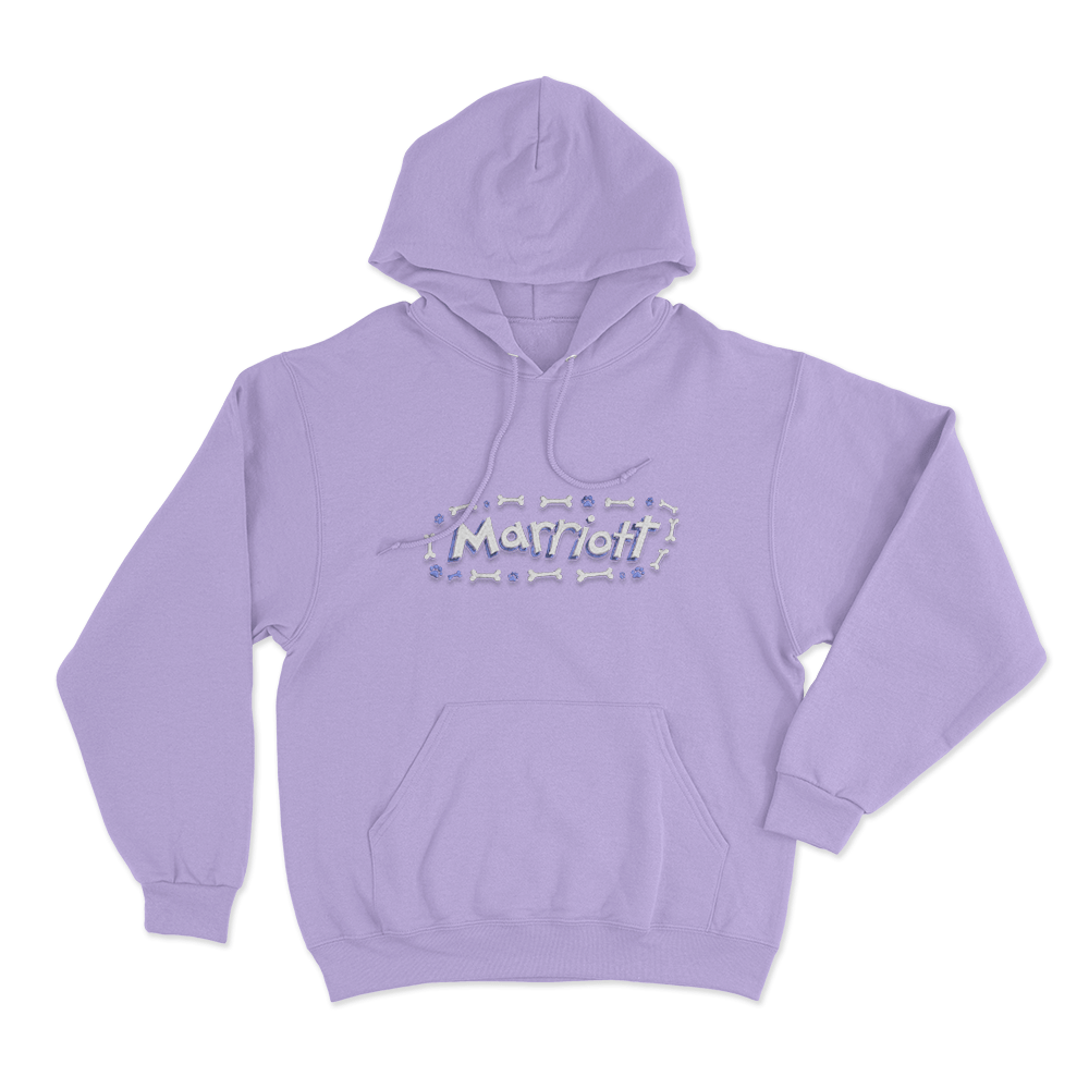 Marriott Bones And Paws Unisex Hoodie Purple Marriott Bones And Paws Unisex Hoodie Purple
