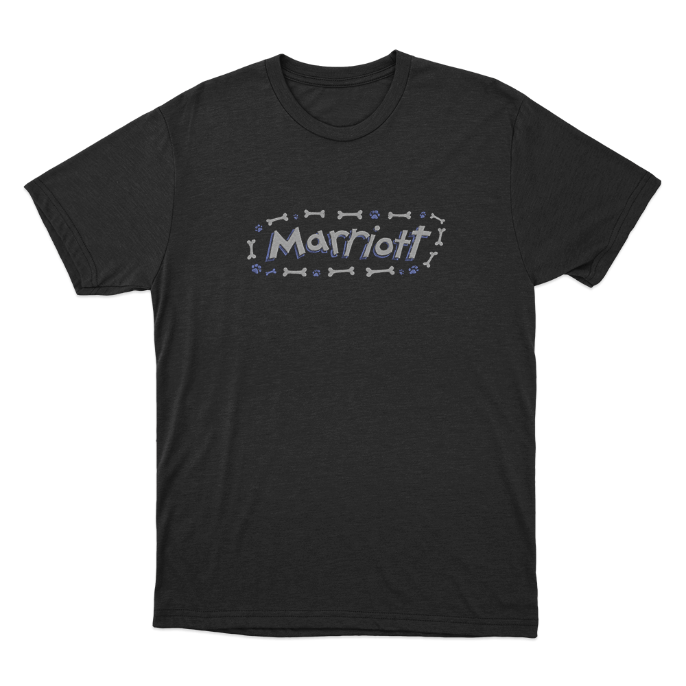 Marriott Bones And Paws Unisex T Shirt Black Marriott Bones And Paws Unisex T Shirt Black
