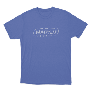 Marriott Bones And Paws Unisex T Shirt Blue