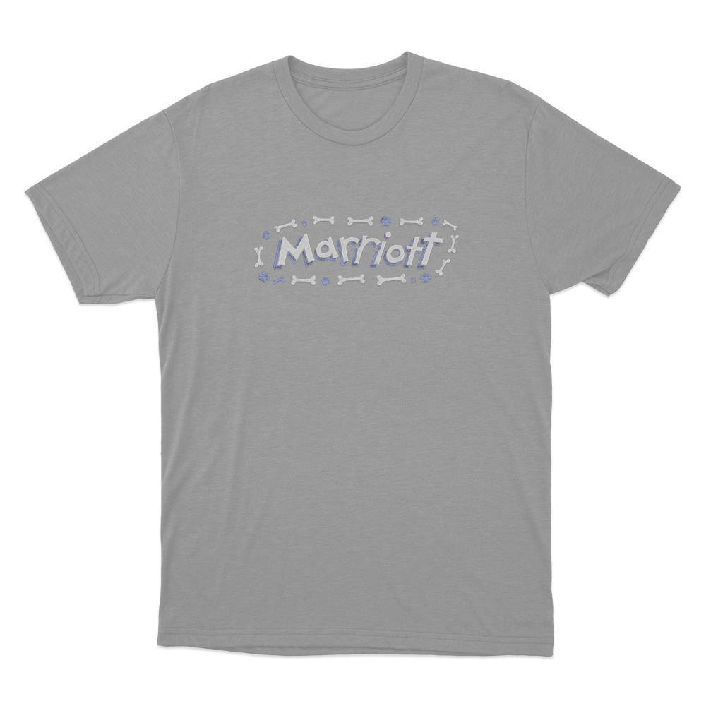 Marriott Bones And Paws Unisex T Shirt Grey Marriott Bones And Paws Unisex T Shirt Grey