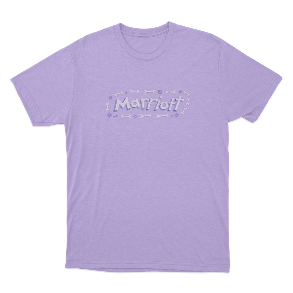 Marriott Bones And Paws Unisex T Shirt Purple Marriott Bones And Paws Unisex T Shirt Purple