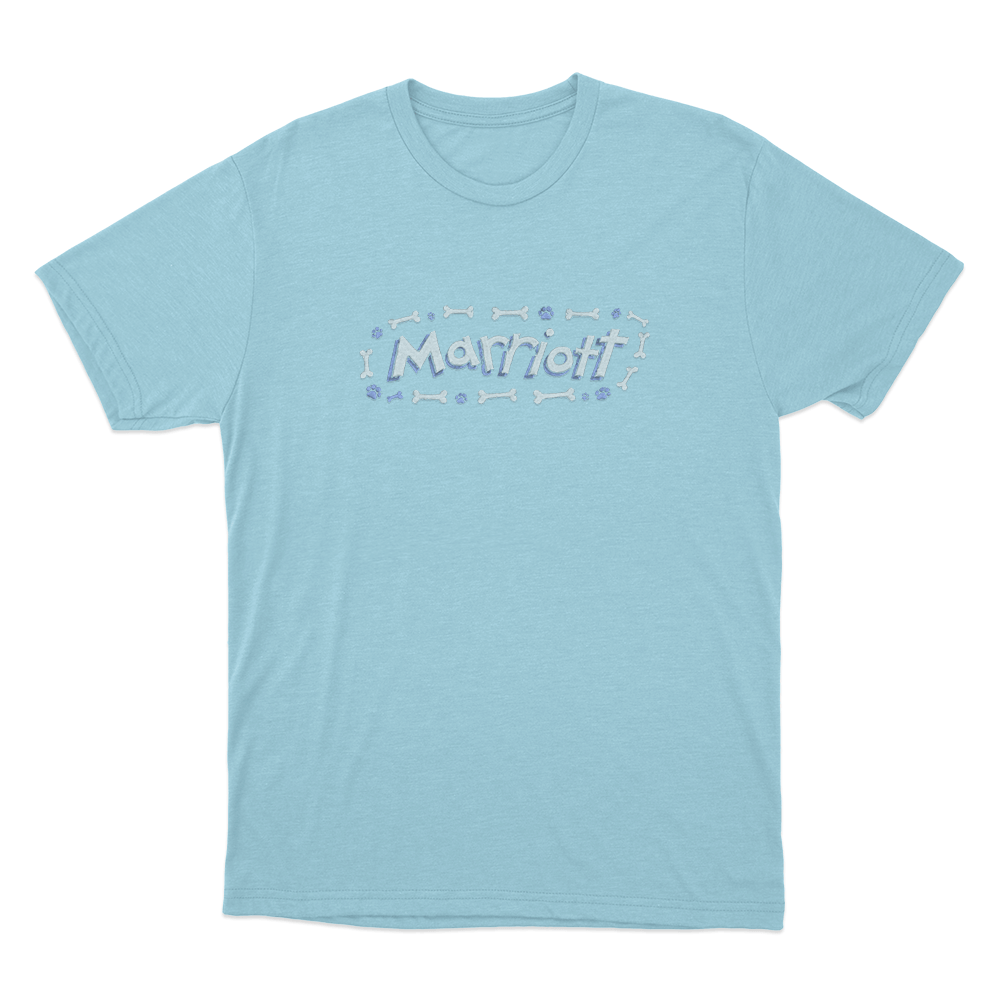 Marriott Bones And Paws Unisex T Shirt Sky Blue Marriott Bones And Paws Unisex T Shirt Sky Blue