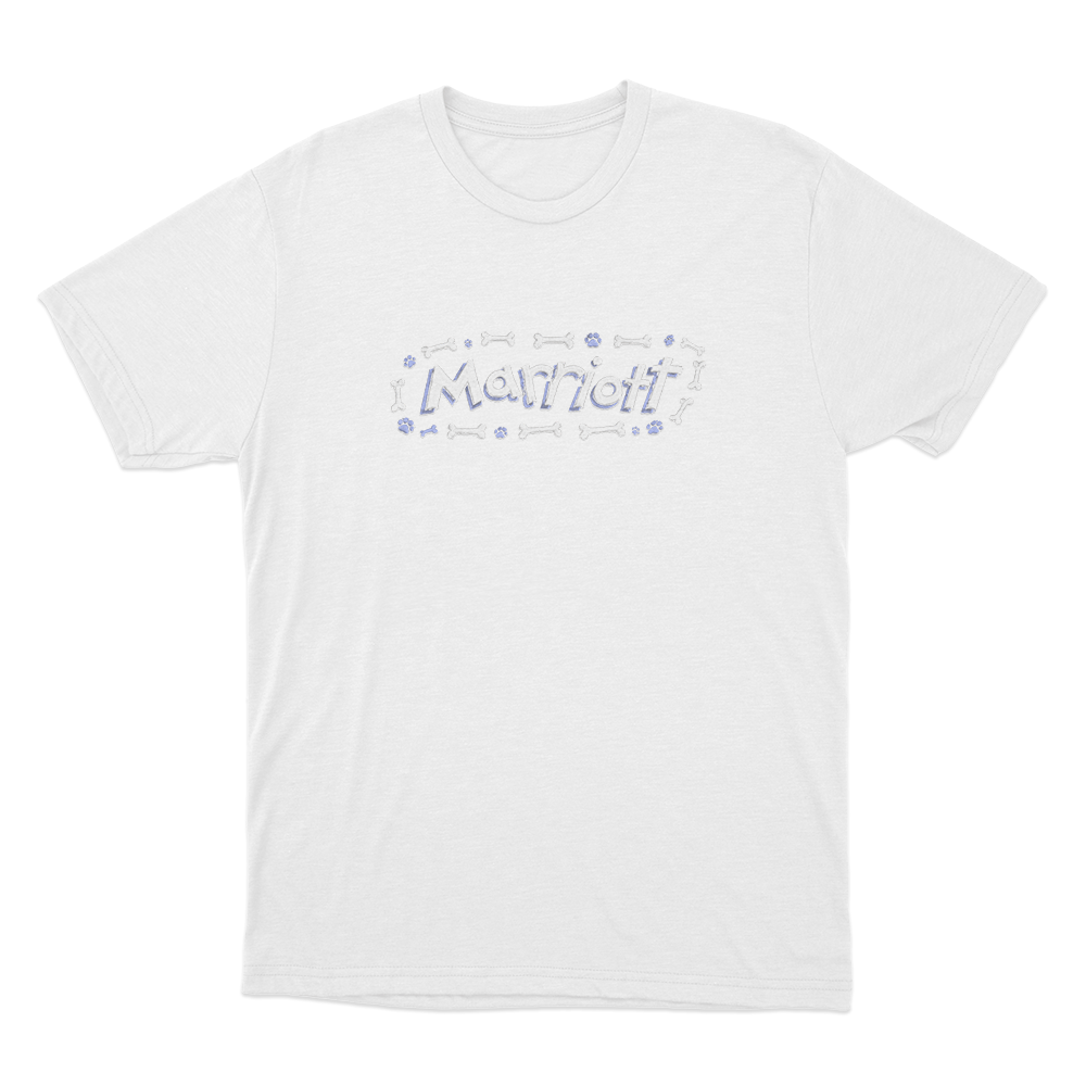 Marriott Bones And Paws Unisex T Shirt White Marriott Bones And Paws Unisex T Shirt White