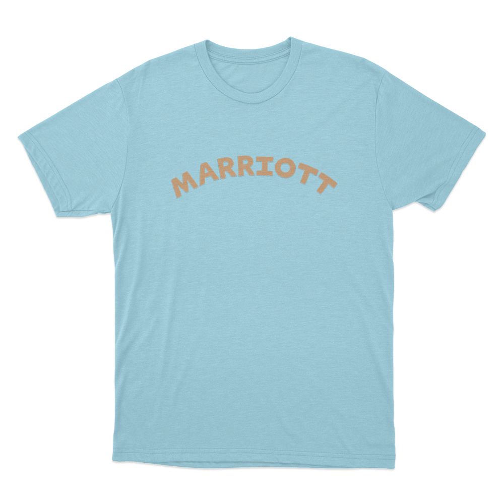 Marriott Logo Unisex T Shirt Sky Blue Marriott Logo Unisex T Shirt Sky Blue