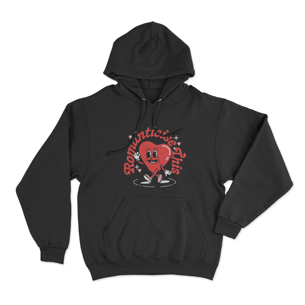 Romanticise This Unisex Hoodie Black Romanticise This Unisex Hoodie Black