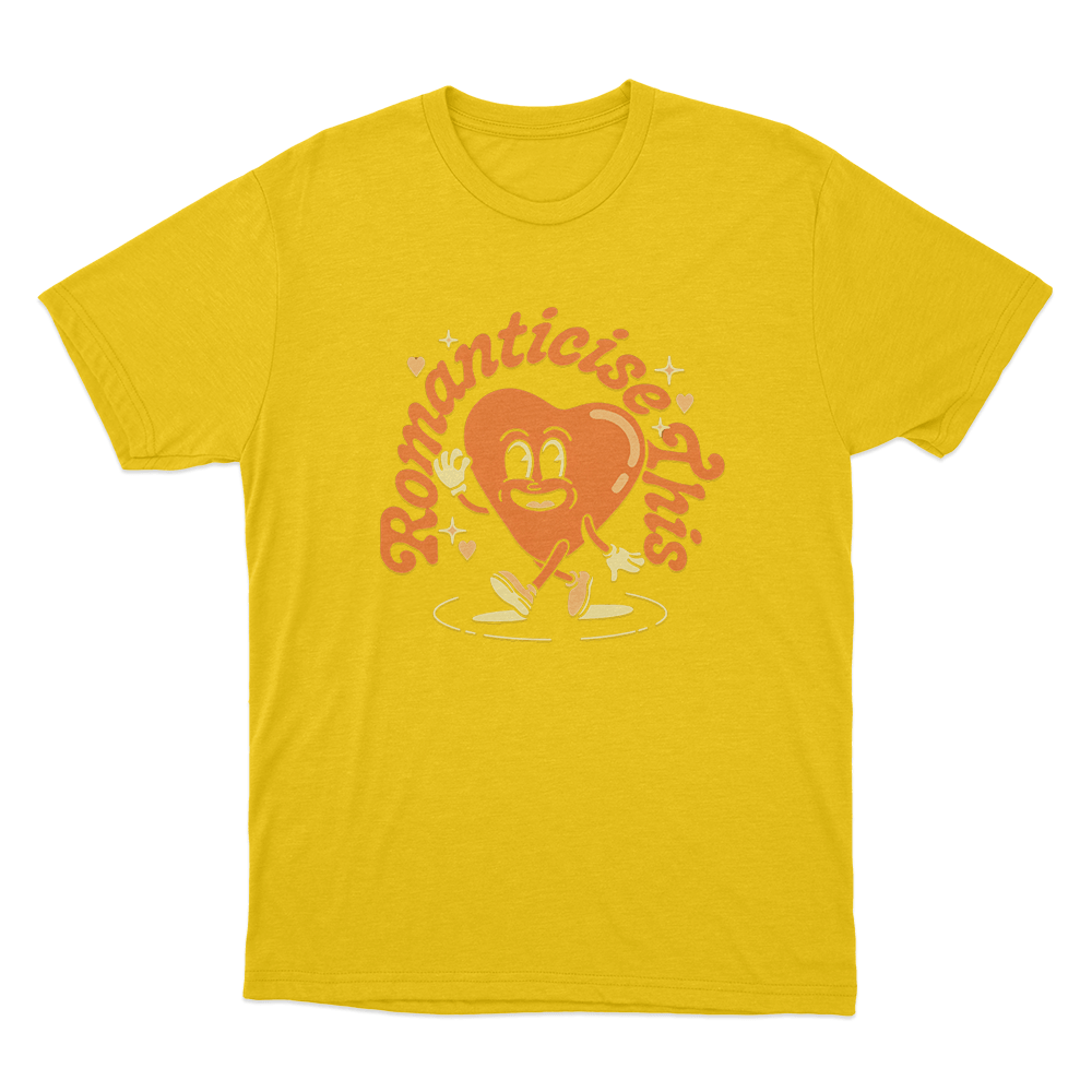 Romanticise This Unisex T Shirt Yellow Romanticise This Unisex T Shirt Yellow