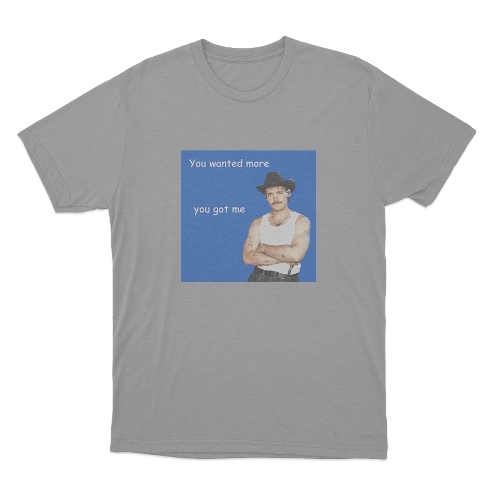 You Wanted More You Got Me Unisex T Shirt Grey You Wanted More You Got Me Unisex T Shirt Grey